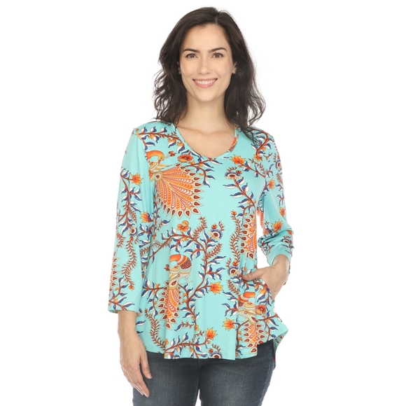 Women's Vibrant Boho Swing Top - Picture 1 of 6